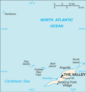 Map of Anguilla